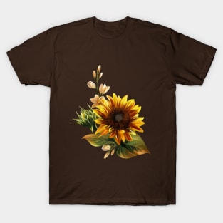 Elegant Sunflower T-Shirt